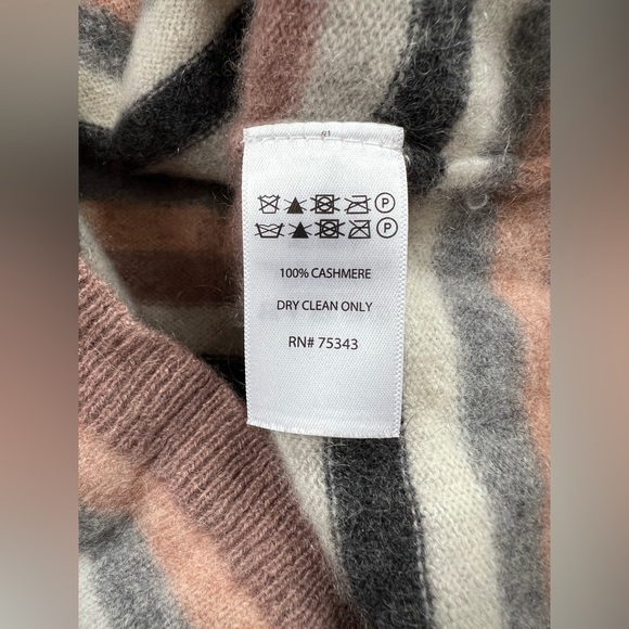 Cynthia Rowley Cashmere striped sweater women’s size S - Picture 4 of 5